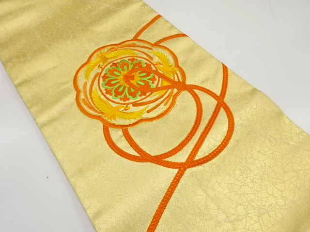 JAPANESE NAGOYA OBI / EMBROIDERY / MIRRORS